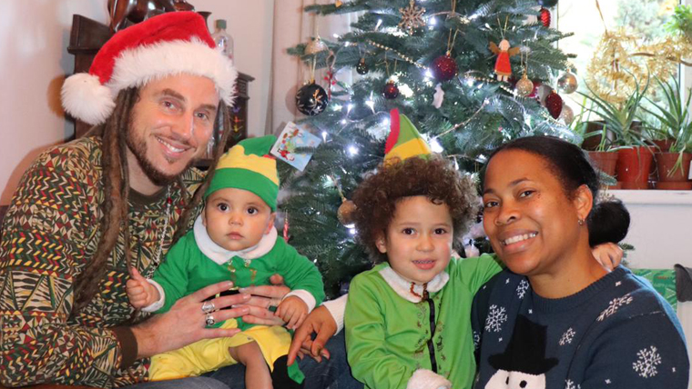 Steve and his family get ready for Christmas