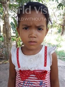 Choose a child to sponsor, like this little girl from Soutr Nikom, Vanna age 5