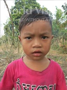 Choose a child to sponsor, like this little boy from Soutr Nikom, Sovanny age 4