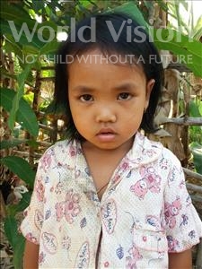 Choose a child to sponsor, like this little girl from Soutr Nikom, Rachana age 5