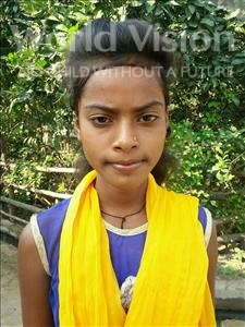 Choose a child to sponsor, like this little girl from Bhojpur, Rishaw age 12