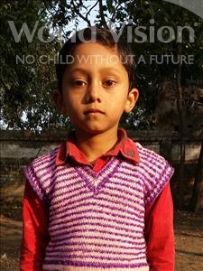 Choose a child to sponsor, like this little boy from Bhojpur, Sagar age 7