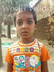 Choose a child to sponsor, like this little girl from Bhojpur, Saloni age 6