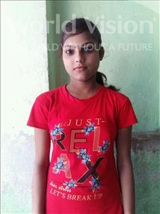 Choose a child to sponsor, like this little girl from Patna, Puja age 13