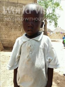 Choose a child to sponsor, like this little boy from Mbella, Abdou age 5