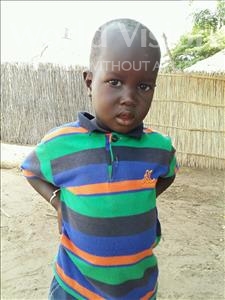 Choose a child to sponsor, like this little boy from Mbella, Mouhamet age 2