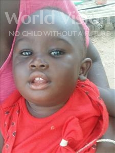 Choose a child to sponsor, like this little girl from Loul, Sophie Mackou age 2