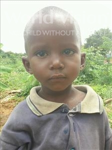 Choose a child to sponsor, like this little boy from Kilimatinde, Elibarick Faustine age 3