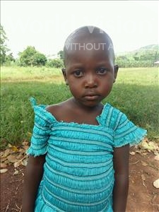 Choose a child to sponsor, like this little girl from Kibiga-Mulagi (Kimu), Nankinga age 4