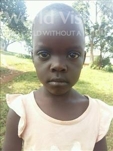 Choose a child to sponsor, like this little girl from Kibiga-Mulagi (Kimu), Kirabo age 5