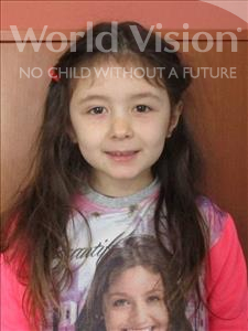 Choose a child to sponsor, like this little girl from Shkodra, Sibela age 7