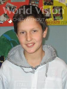 Choose a child to sponsor, like this little boy from Shkodra, Senad age 13