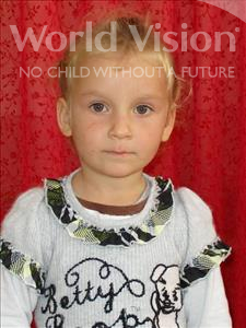 Choose a child to sponsor, like this little girl from Shkodra, Fabjola age 5