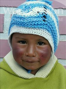 Choose a child to sponsor, like this little boy from Mosoj P'unchay, Nestor age 3