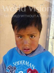 Choose a child to sponsor, like this little boy from Mosoj P'unchay, Ariel age 5