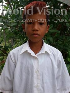 Choose a child to sponsor, like this little boy from Soutr Nikom, Mesa age 11
