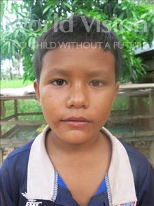 Choose a child to sponsor, like this little boy from Soutr Nikom, Panha age 11