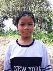 Choose a child to sponsor, like this little girl from Soutr Nikom, Nich age 13