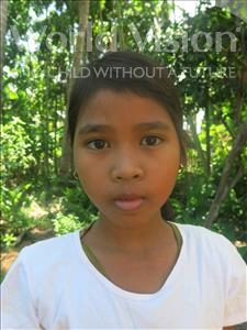 Choose a child to sponsor, like this little girl from Soutr Nikom, Sika age 9
