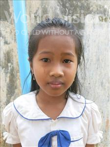 Choose a child to sponsor, like this little girl from Soutr Nikom, Kanha age 8