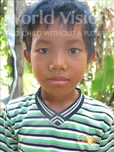 Choose a child to sponsor, like this little boy from Soutr Nikom, Kov age 9