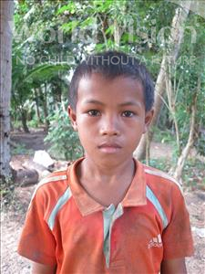 Choose a child to sponsor, like this little boy from Soutr Nikom, Sothan age 9