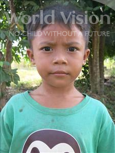Choose a child to sponsor, like this little boy from Soutr Nikom, Phirom age 6