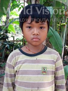 Choose a child to sponsor, like this little boy from Soutr Nikom, Sopheak age 8