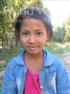 Choose a child to sponsor, like this little girl from Soutr Nikom, Chakriya age 10