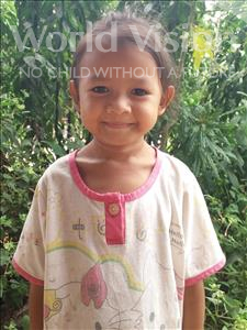 Choose a child to sponsor, like this little girl from Soutr Nikom, Monarea age 6