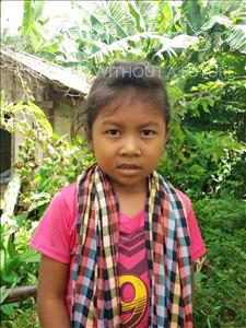 Choose a child to sponsor, like this little girl from Soutr Nikom, Chiva age 6