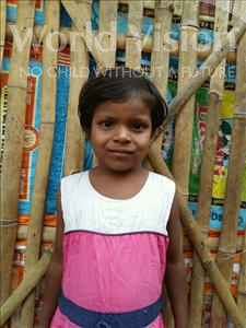Choose a child to sponsor, like this little girl from Patna, Sonam age 7