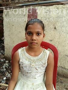 Choose a child to sponsor, like this little girl from Patna, Khushi age 8