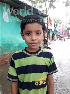 Choose a child to sponsor, like this little boy from Patna, Aryan Raj age 7