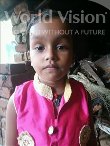 Choose a child to sponsor, like this little girl from Patna, Laxmi age 2