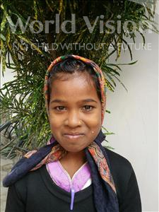 Choose a child to sponsor, like this little girl from Vaishali, Poonam age 8