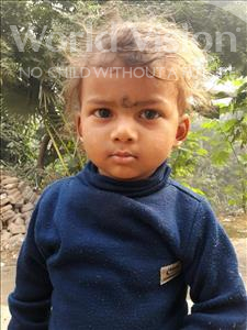 Choose a child to sponsor, like this little boy from Vaishali, Aryan age 2