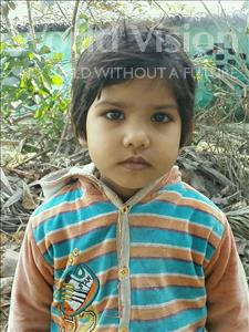 Choose a child to sponsor, like this little girl from Vaishali, Aashu age 4