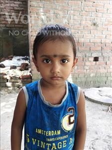 Choose a child to sponsor, like this little boy from Vaishali, Deep age 3