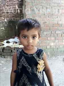 Choose a child to sponsor, like this little girl from Vaishali, Aradhya age 2