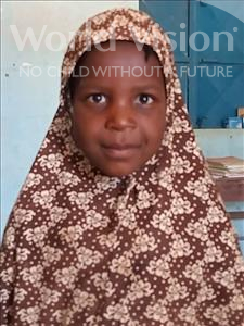 Choose a child to sponsor, like this little girl from Sirba, Aissa age 5