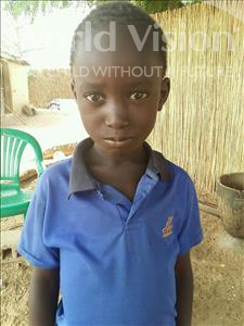 Choose a child to sponsor, like this little boy from Mbella, Abdou Lakhat age 7