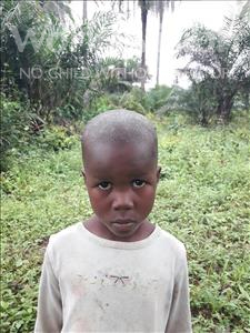 Choose a child to sponsor, like this little boy from Tegloma, Mansaray age 4