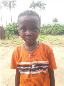 Choose a child to sponsor, like this little boy from Tegloma, Sharka Ii age 6