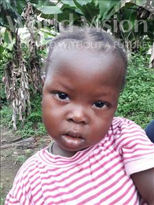 Choose a child to sponsor, like this little girl from Jaiama Bongor, Hassanatu age 2