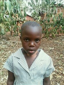 Choose a child to sponsor, like this little girl from Kibiga-Mulagi (Kimu), Esther age 5