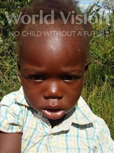 Choose a child to sponsor, like this little girl from Keembe, Owen age 2