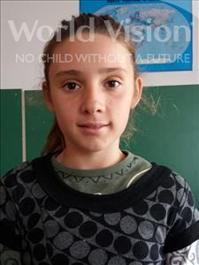 Choose a child to sponsor, like this little girl from Shkodra, Elsida age 13