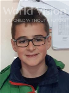 Choose a child to sponsor, like this little boy from Shkodra, Sebastjan age 12