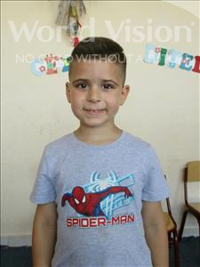 Choose a child to sponsor, like this little boy from Shkodra, Noar age 5